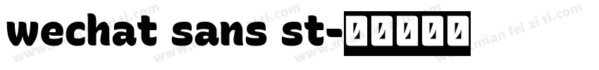 wechat sans st字体转换